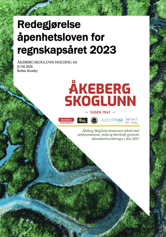 Her kan du lese vår redegjørelse for konsernets arbeid med samfunnsansvar, miljø og bærekraft gjennom aktsomhetsvurderinger i året 2023.